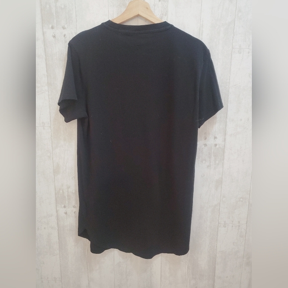 💚5/$25 H&M Black Long Fit Classic Women's Tee Size Small - Picture 3 of 5